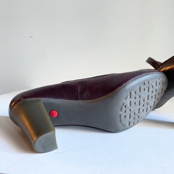 Camper Classic Brown  Leather mid Heel MAry Jane heels 10 - Picture 8 of 9